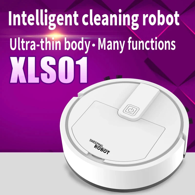 Household 3-in-1 Intelligent Sweeping Robot USB Charging Sweeping Machine Dust Hair Pet Hair Vacuum Home Appliance Gifts
