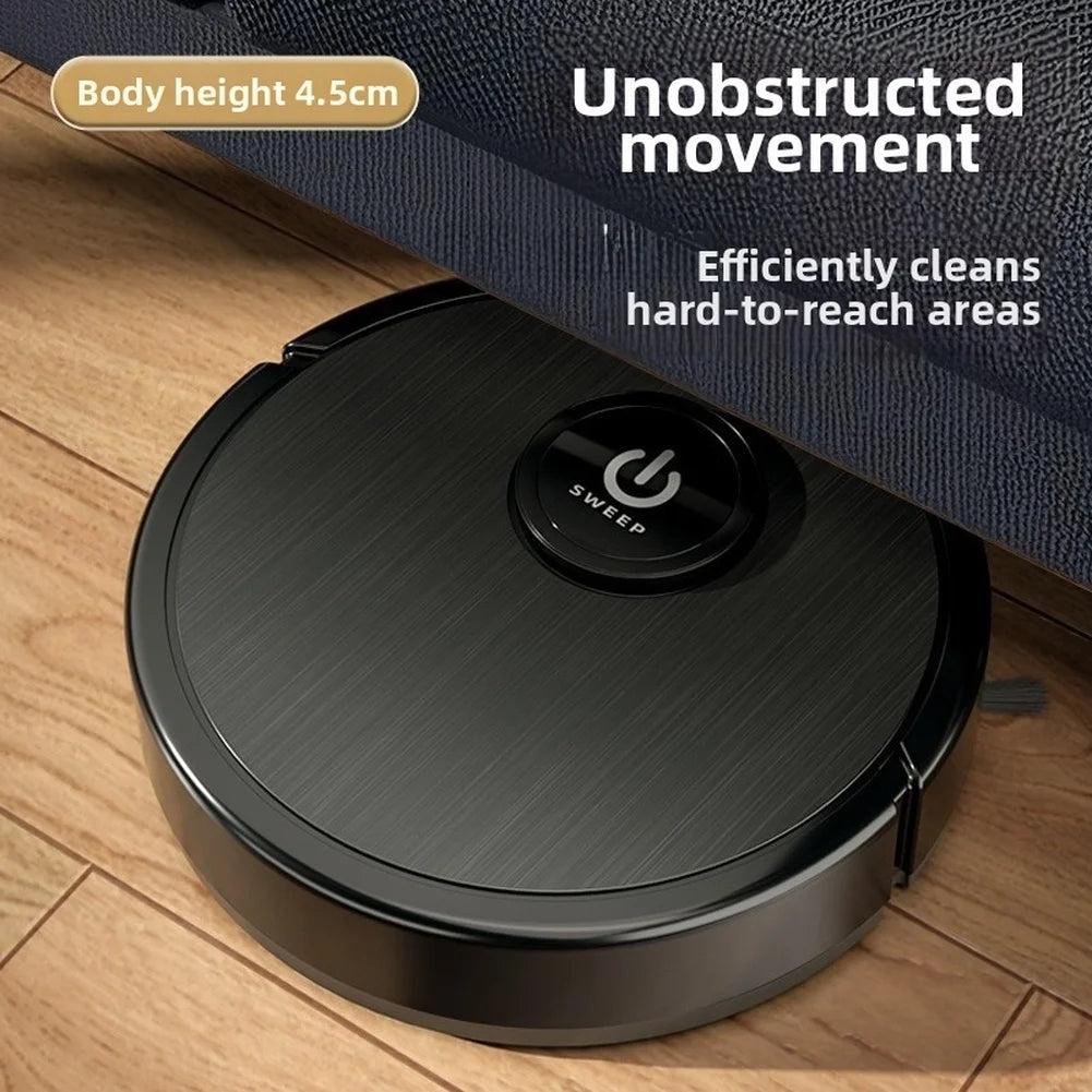Smart Robot Vacuum Cleaner 3 In 1 Sweeping Mopping 1000Pa Suction 45dB Low Noise Dragging Cleaning Sweep Floor For Home Office