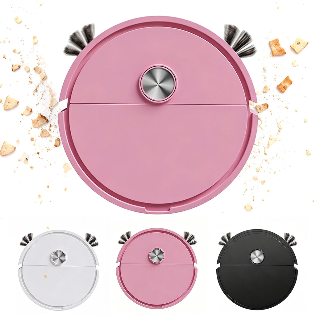3 In 1 Intelligent Cleaning Robot Lightweight Smart Cleaning Machine Automatic Obstacle Avoidance for Pet Hair&Hard Floor&Carpet