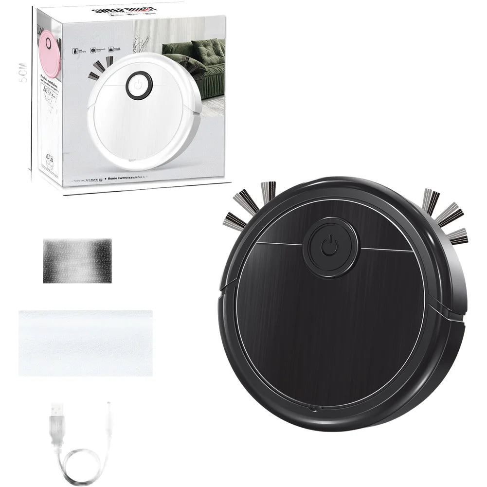 Smart Robot Vacuum Cleaner 3 In 1 Sweeping Mopping 1000Pa Suction 45dB Low Noise Dragging Cleaning Sweep Floor For Home Office