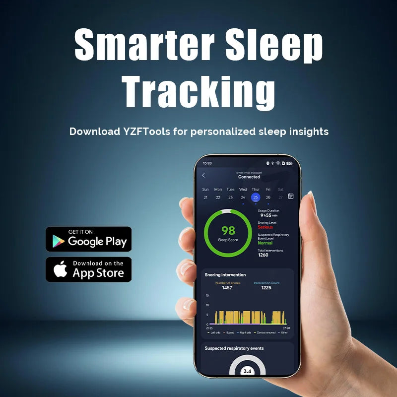2026 New Arrival Snore Circle AI Intelligent Anti-Snoring EMS Device FCC Certification 2L Capacity 1-Year Shelf Life Plastic