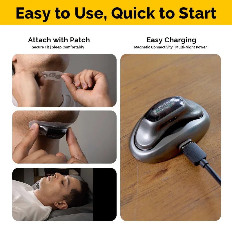2026 New Arrival Snore Circle AI Intelligent Anti-Snoring EMS Device FCC Certification 2L Capacity 1-Year Shelf Life Plastic