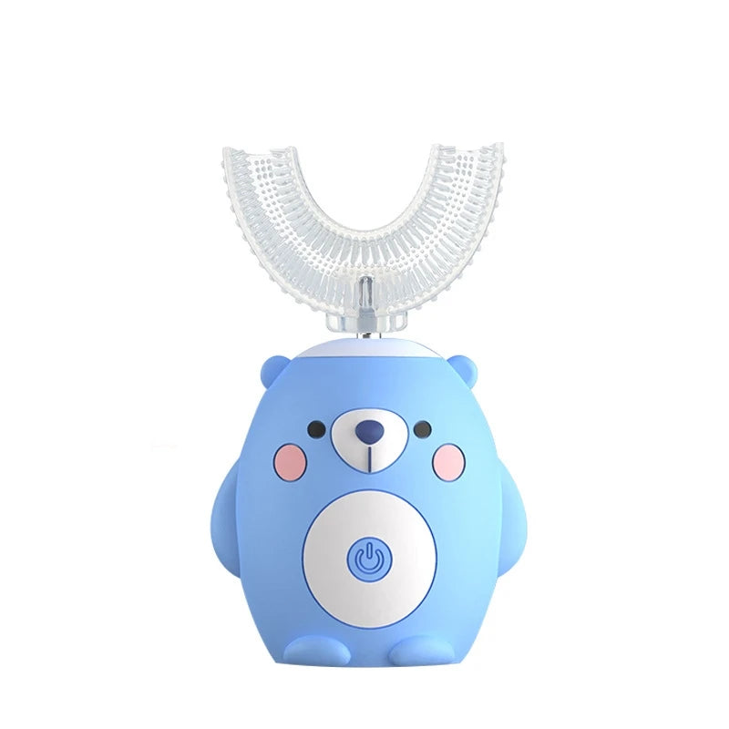 2-6 years old Kids U-Shaped Rechargeable Sonic Electric Toothbrush With Smart Timing And IPX7 Waterproof