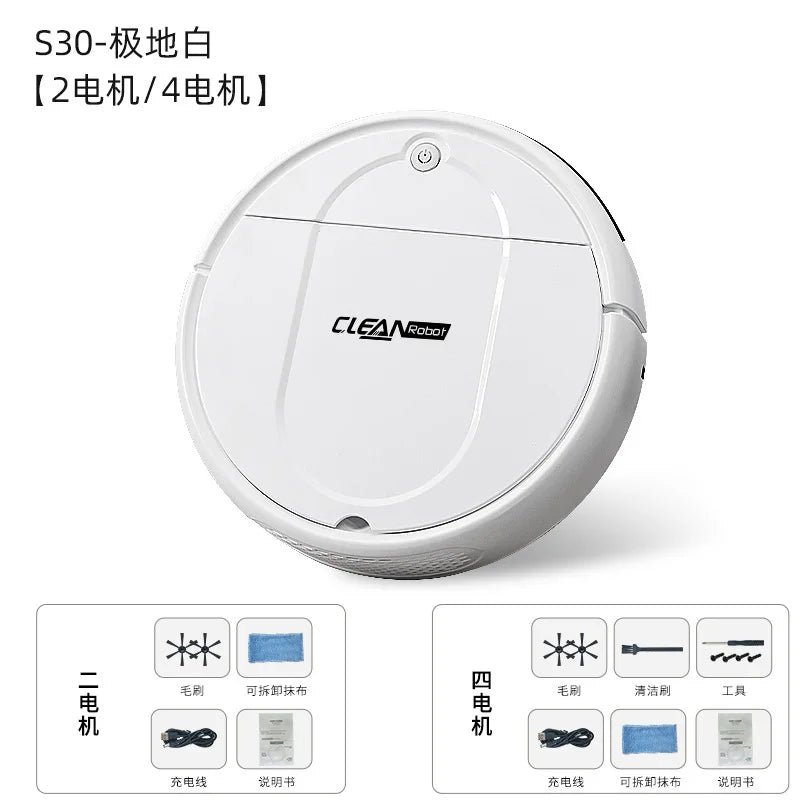 Rechargeable Smart Vacuum Cleaner 3‑in‑1 Sweep Mop Vacuum Robot Auto Floor Cleaning Machine for Home Living Room Bedroom