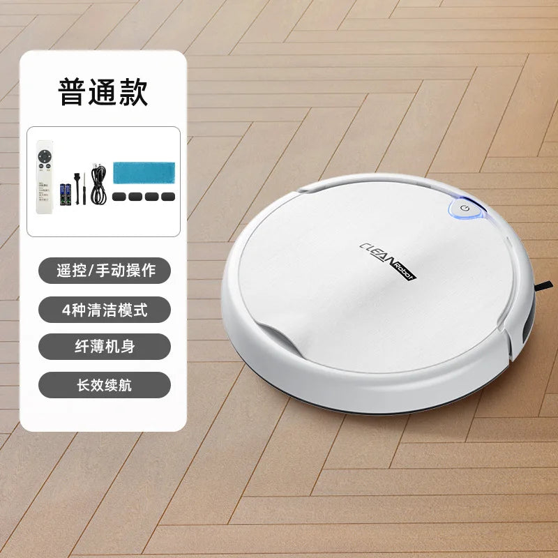 Rechargeable Smart Vacuum Cleaner 3‑in‑1 Sweep Mop Vacuum Robot Auto Floor Cleaning Machine for Home Living Room Bedroom