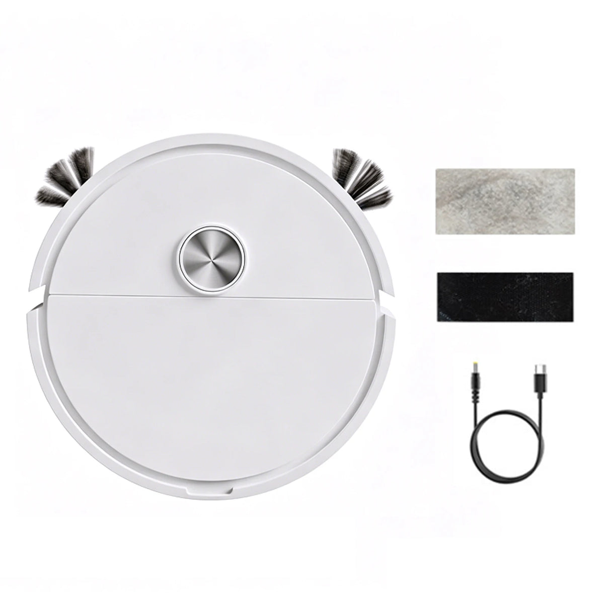 3 In 1 Intelligent Cleaning Robot Lightweight Smart Cleaning Machine Automatic Obstacle Avoidance for Pet Hair&Hard Floor&Carpet