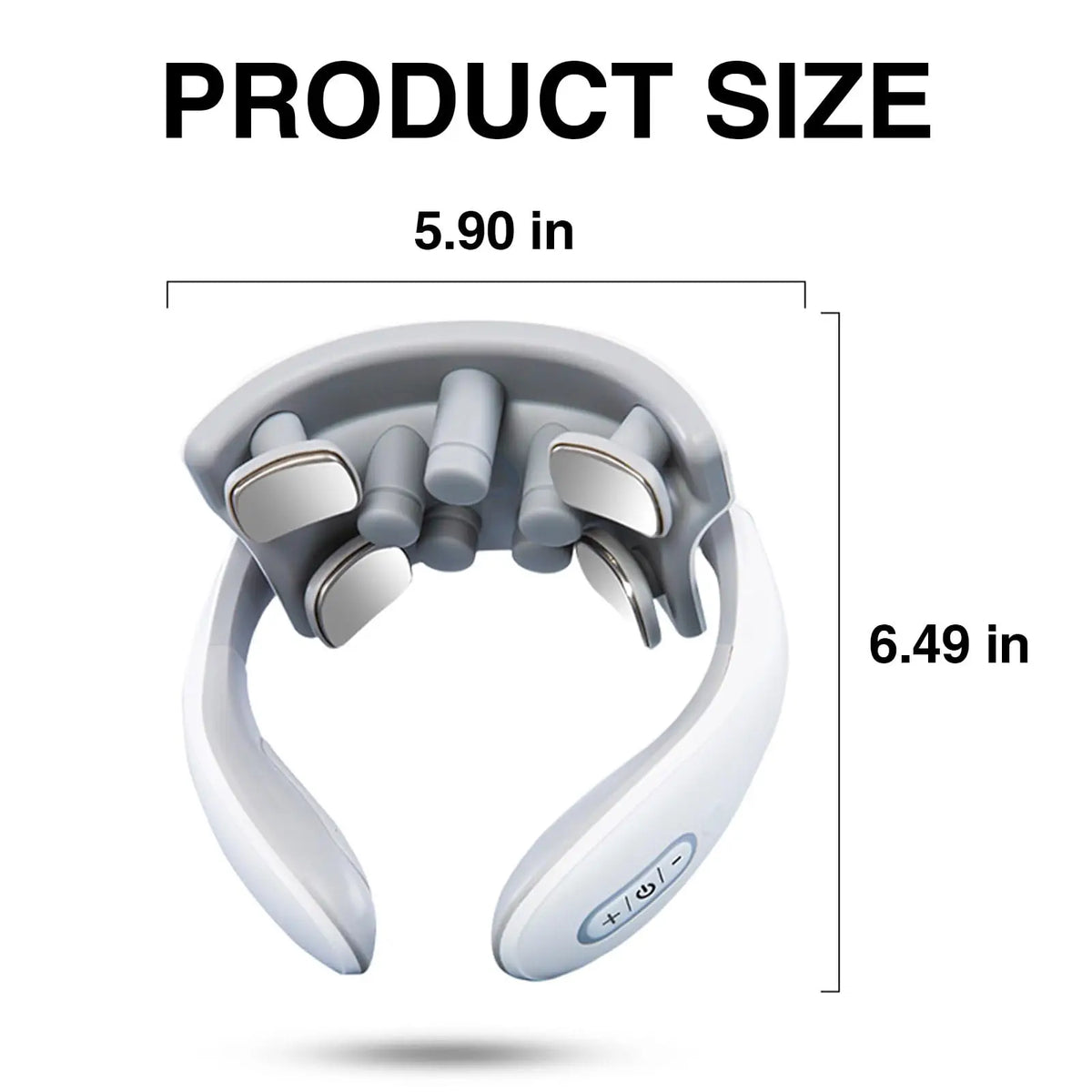 Vibration Neck Masssger Rechargeable Low Frequency Pulse Cervical Massager Smart Electric Neck Massager Red Light Massage