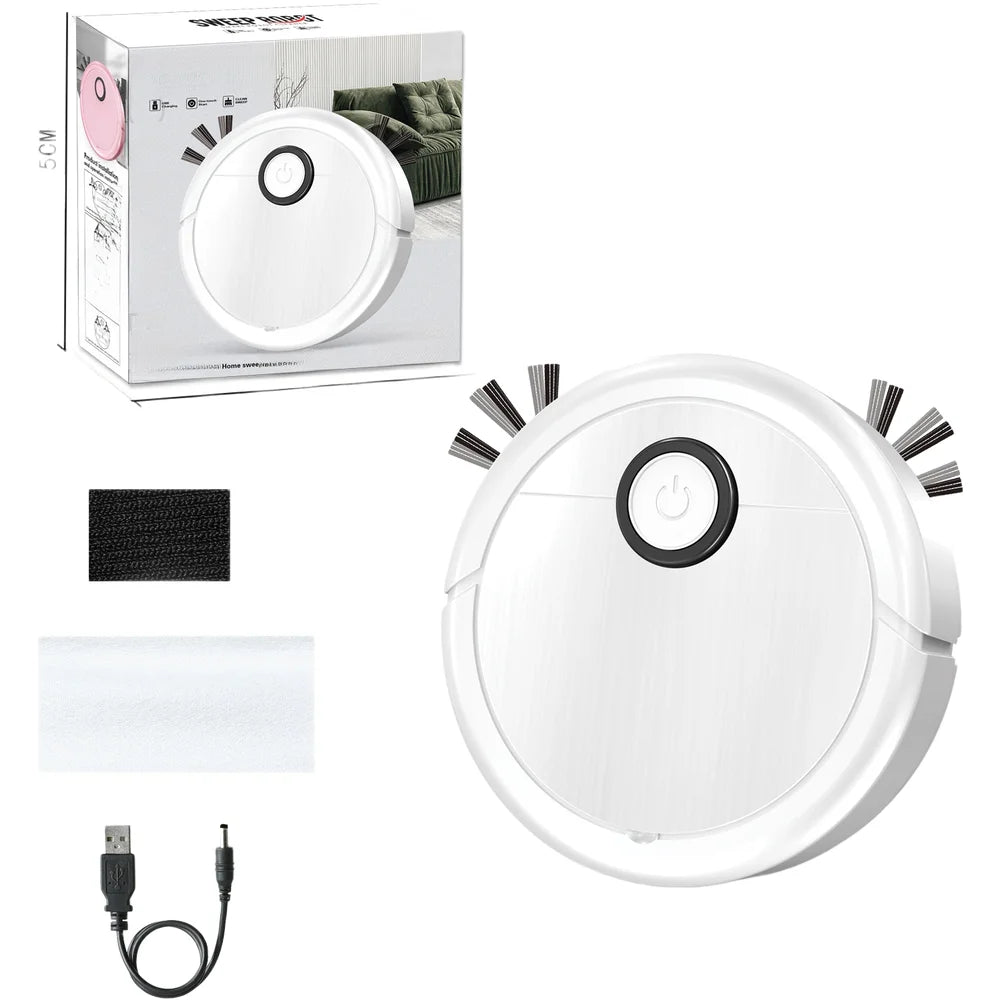 Smart Robot Vacuum Cleaner 3 In 1 Sweeping Mopping 1000Pa Suction 45dB Low Noise Dragging Cleaning Sweep Floor For Home Office