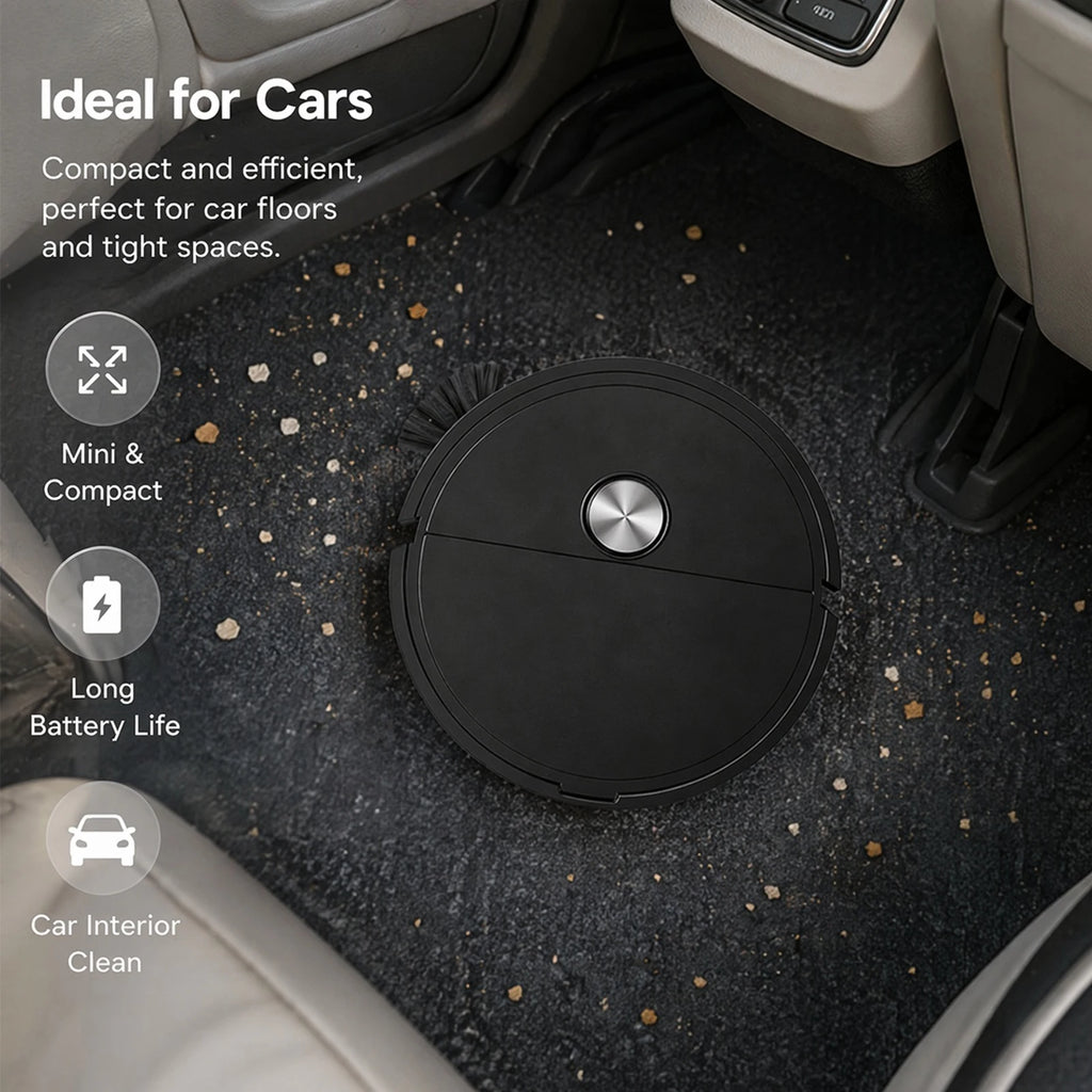 3 In 1 Intelligent Cleaning Robot Lightweight Smart Cleaning Machine Automatic Obstacle Avoidance for Pet Hair&Hard Floor&Carpet