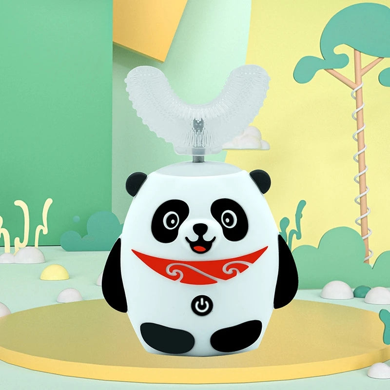 2-6 years old Kids U-Shaped Rechargeable Sonic Electric Toothbrush With Smart Timing And IPX7 Waterproof