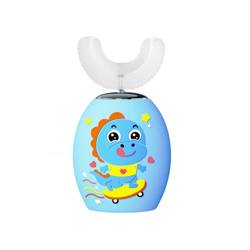 2-6 years old Kids U-Shaped Rechargeable Sonic Electric Toothbrush With Smart Timing And IPX7 Waterproof
