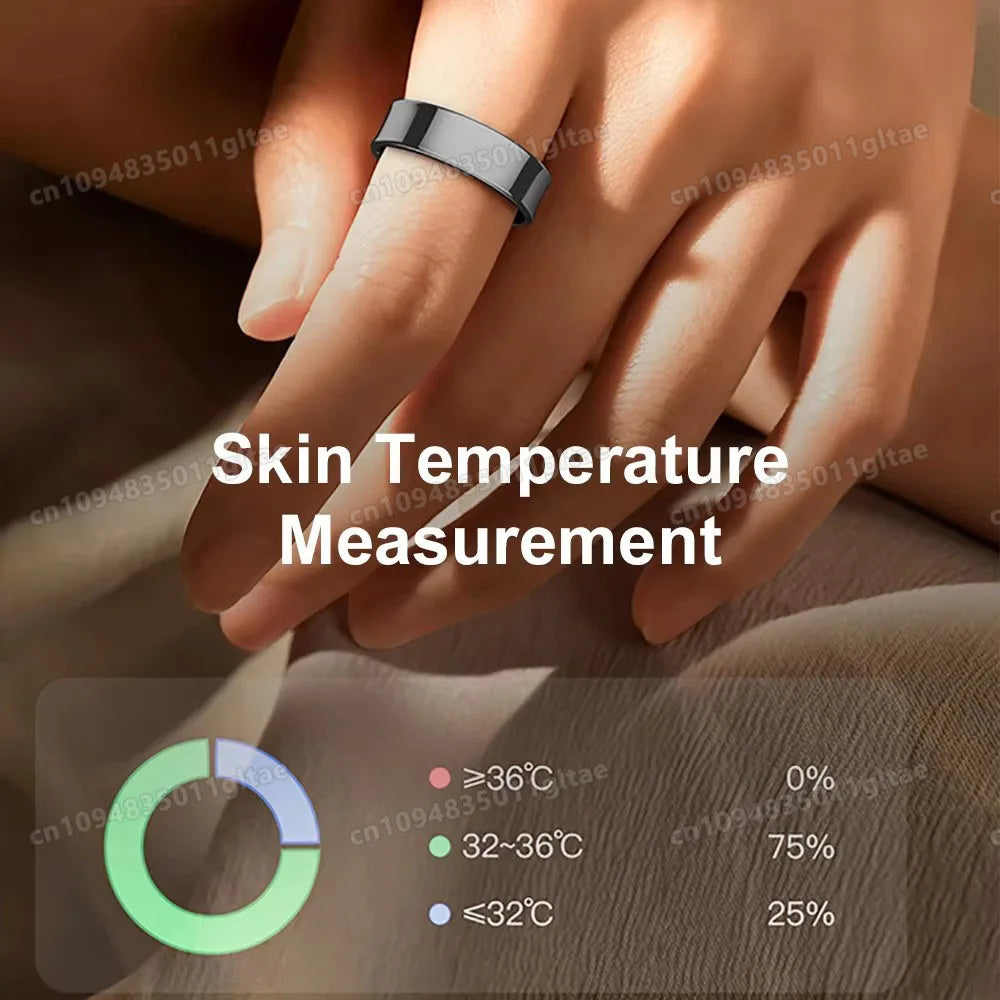R10 Smart Ring With Charging Case Men Women Blood Pressure Health Sleep Monitor 5ATM Waterproof Smartring Multi-sport Modes HT30