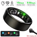 R10 Smart Ring With Charging Case Men Women Blood Pressure Health Sleep Monitor 5ATM Waterproof Smartring Multi-sport Modes HT30